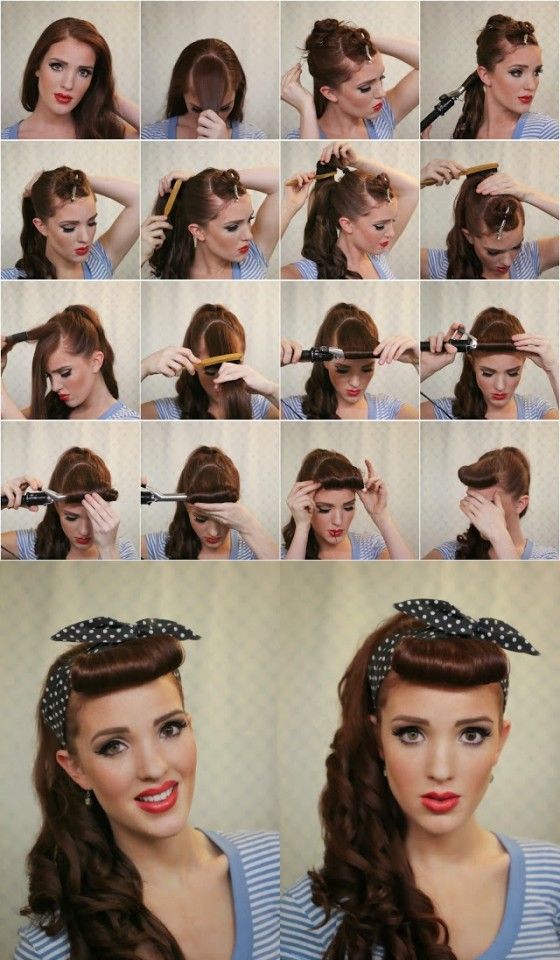 Step by Step 50's and 60's Hair Styles