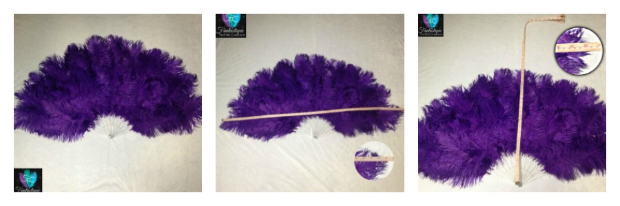 Ostrich Feather Fans - Size B Ostrich Feather Fans Ready for immediate shipping