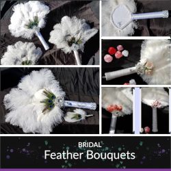 Bridal Feather Bouquets